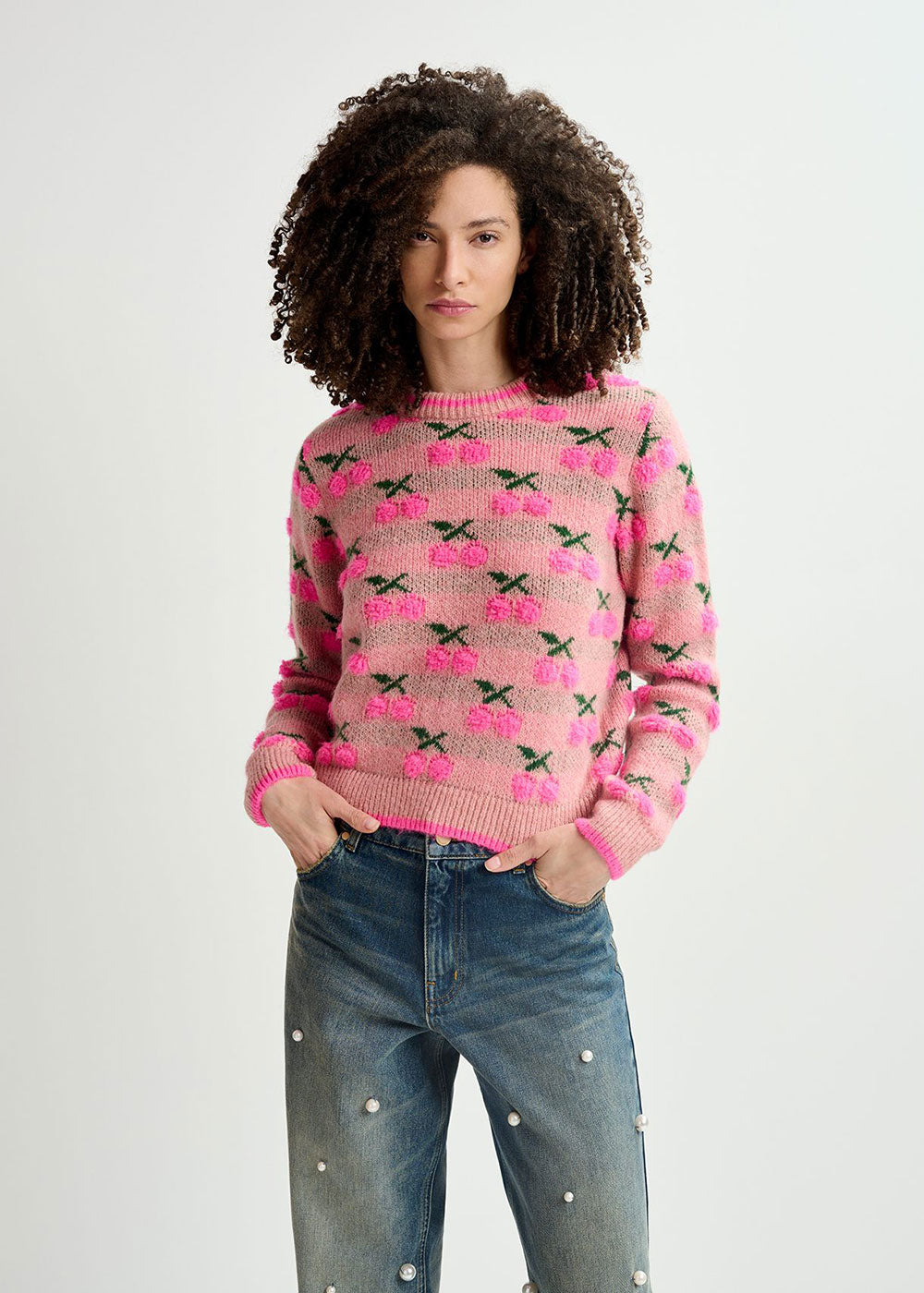 Hiroyal Sweater - Pink - Domino Style