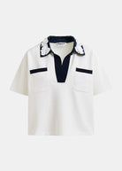 Hoiseau Polo Shirt Top - Domino Style