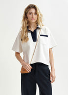 Hoiseau Polo Shirt Top - Domino Style