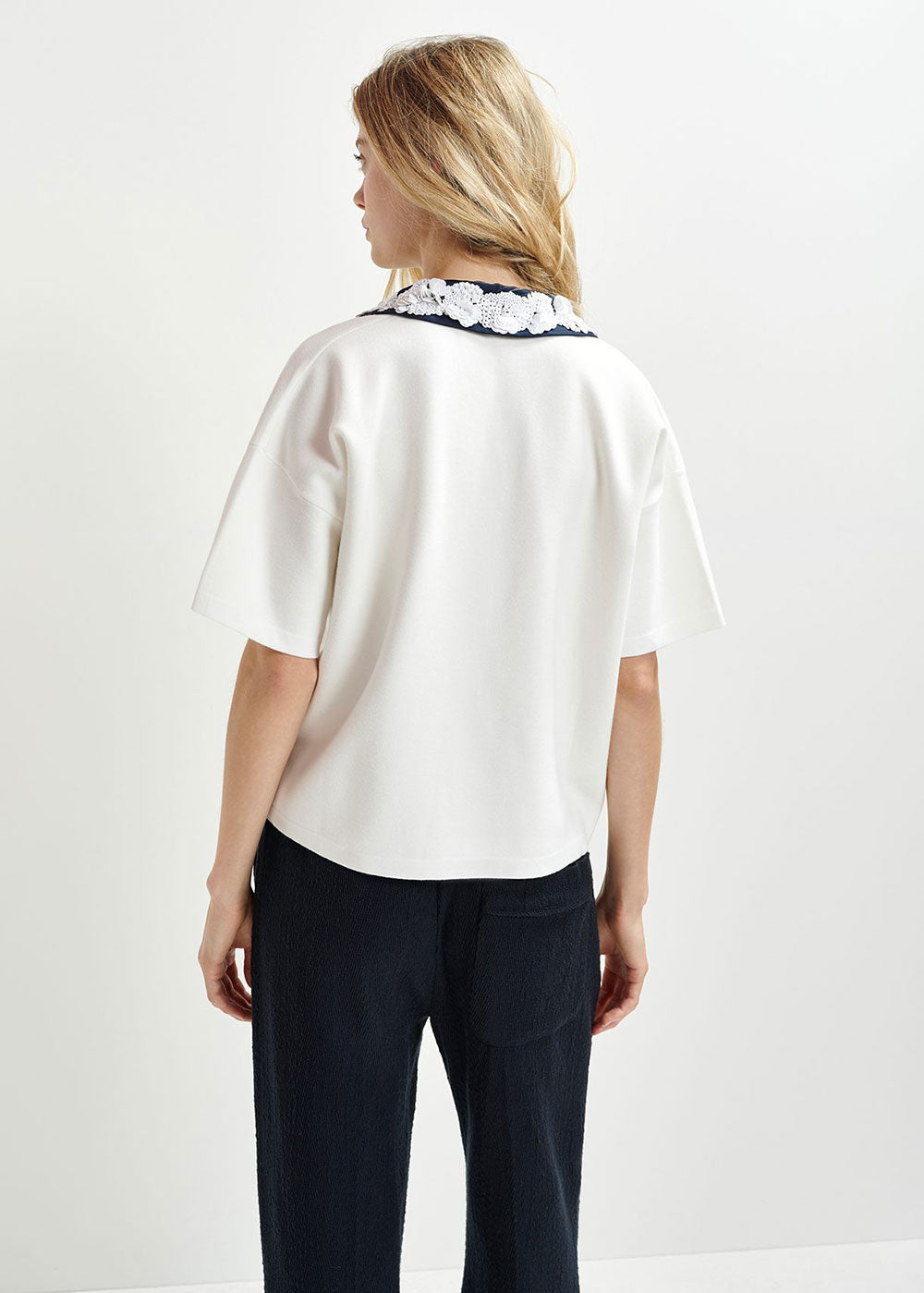 Hoiseau Polo Shirt Top - Domino Style