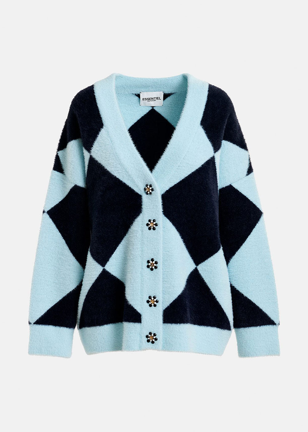 How Cardigan - Blue - Domino Style