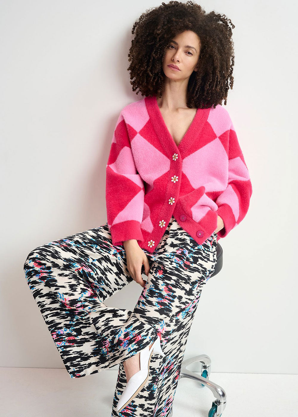 How Cardigan - Pink - Domino Style