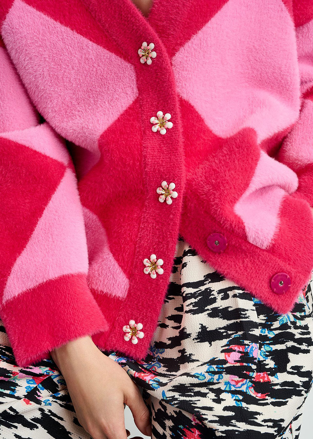 How Cardigan - Pink - Domino Style