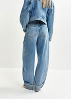 Barrel Leg Jeans - Domino Style