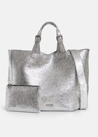 Hurry Shopper Bag - Silver - Domino Style