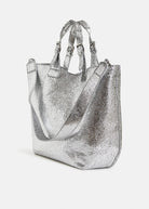 Hurry Shopper Bag - Silver - Domino Style