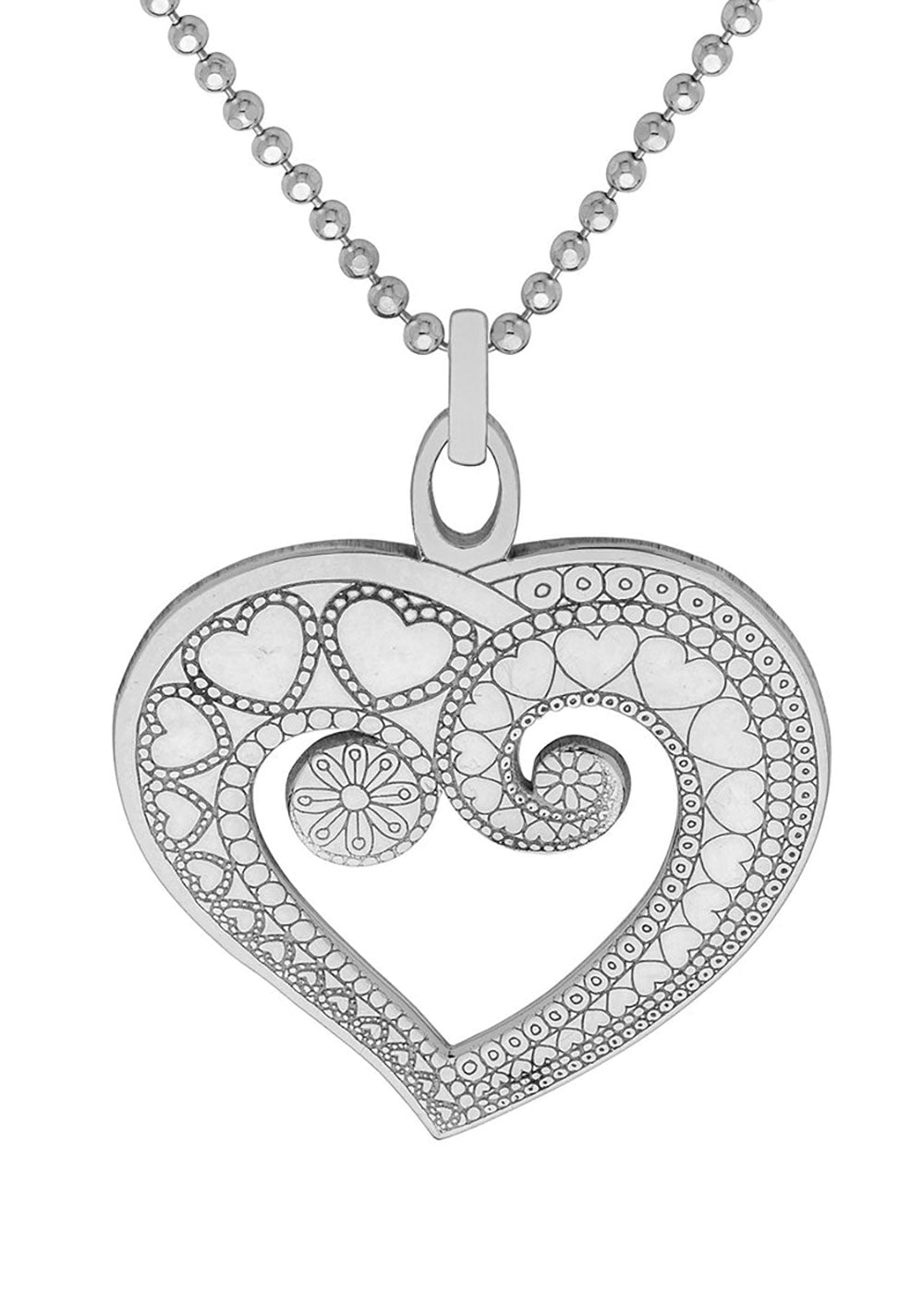 Heart of Hearts Necklace - Medium - Domino Style