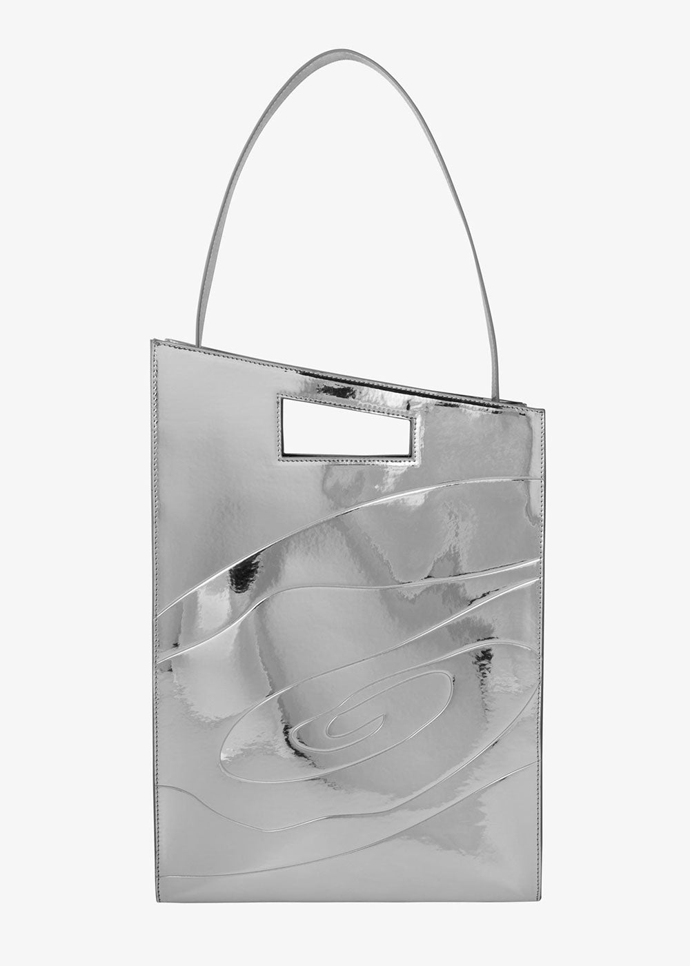 Mia Bag - Metallic Silver - Domino Style