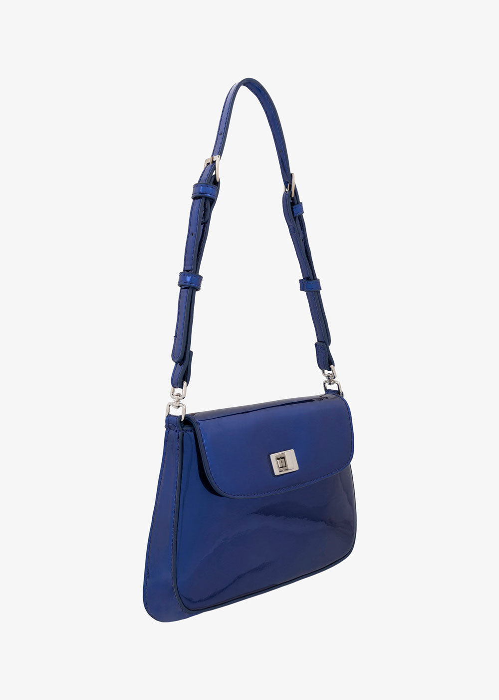 Mila Bag - Metallic Blue - Domino Style