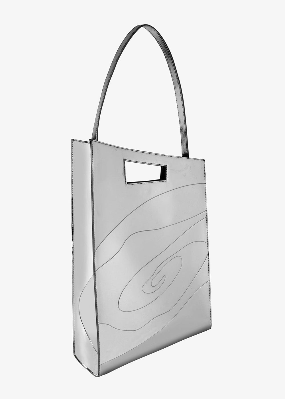 Mia Bag - Metallic Silver - Domino Style