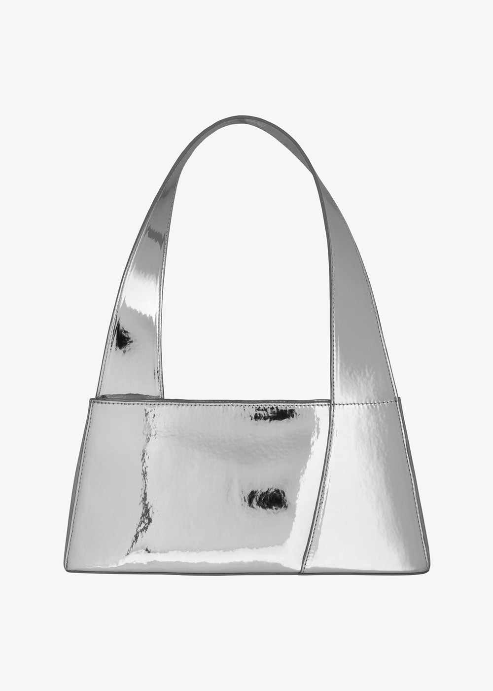 Brooke Bag - Metallic Silver - Domino Style