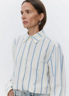 Issa Striped Cotton Shirt - Domino Style