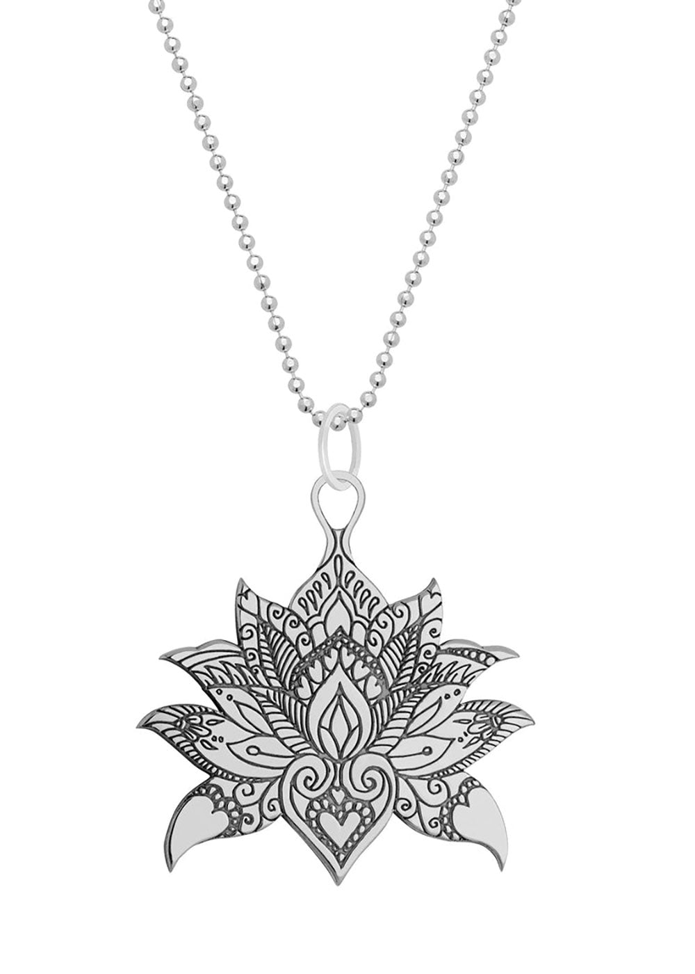 Lotus Flower Necklace - Small - Domino Style