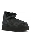 Mini Eskimo Platform Boots - Black