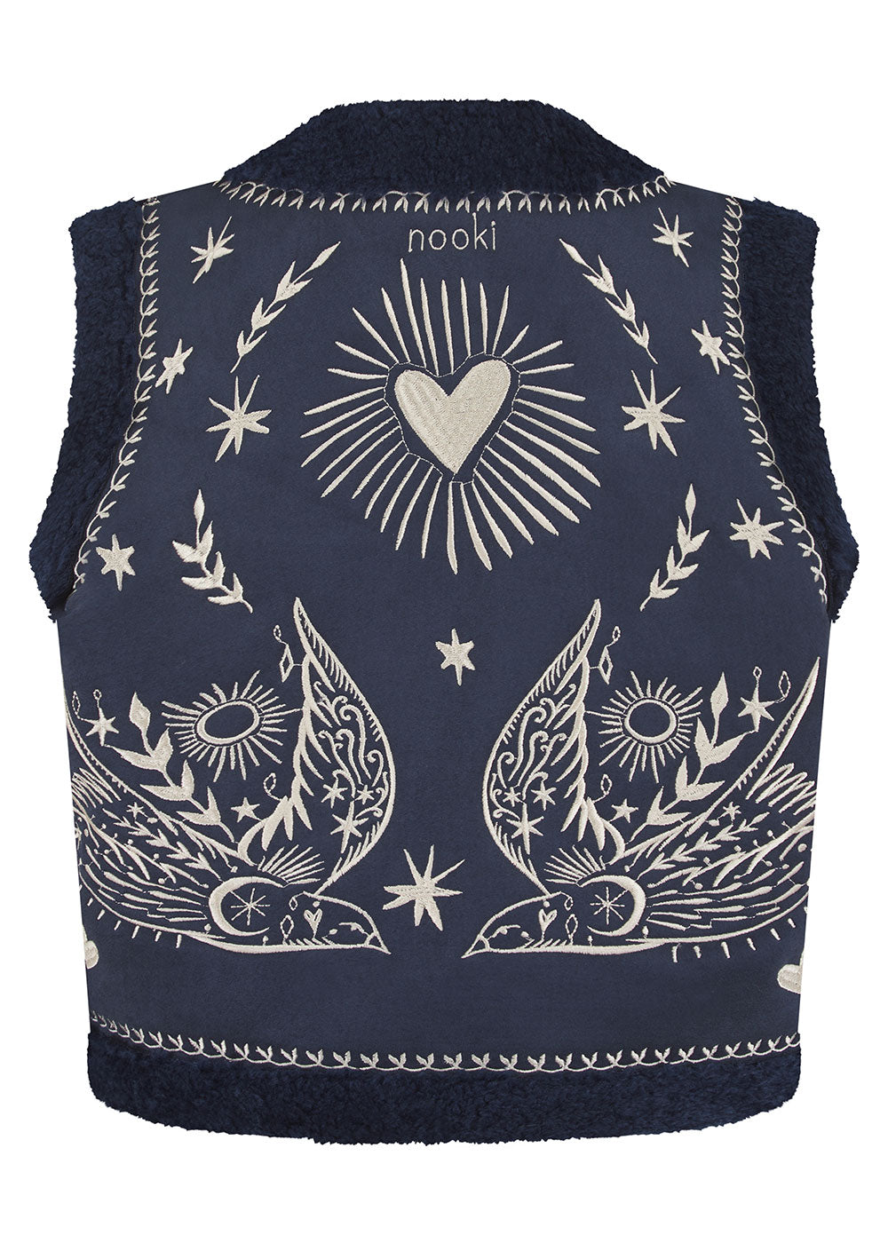 Free Bird Gilet - Navy - Domino Style