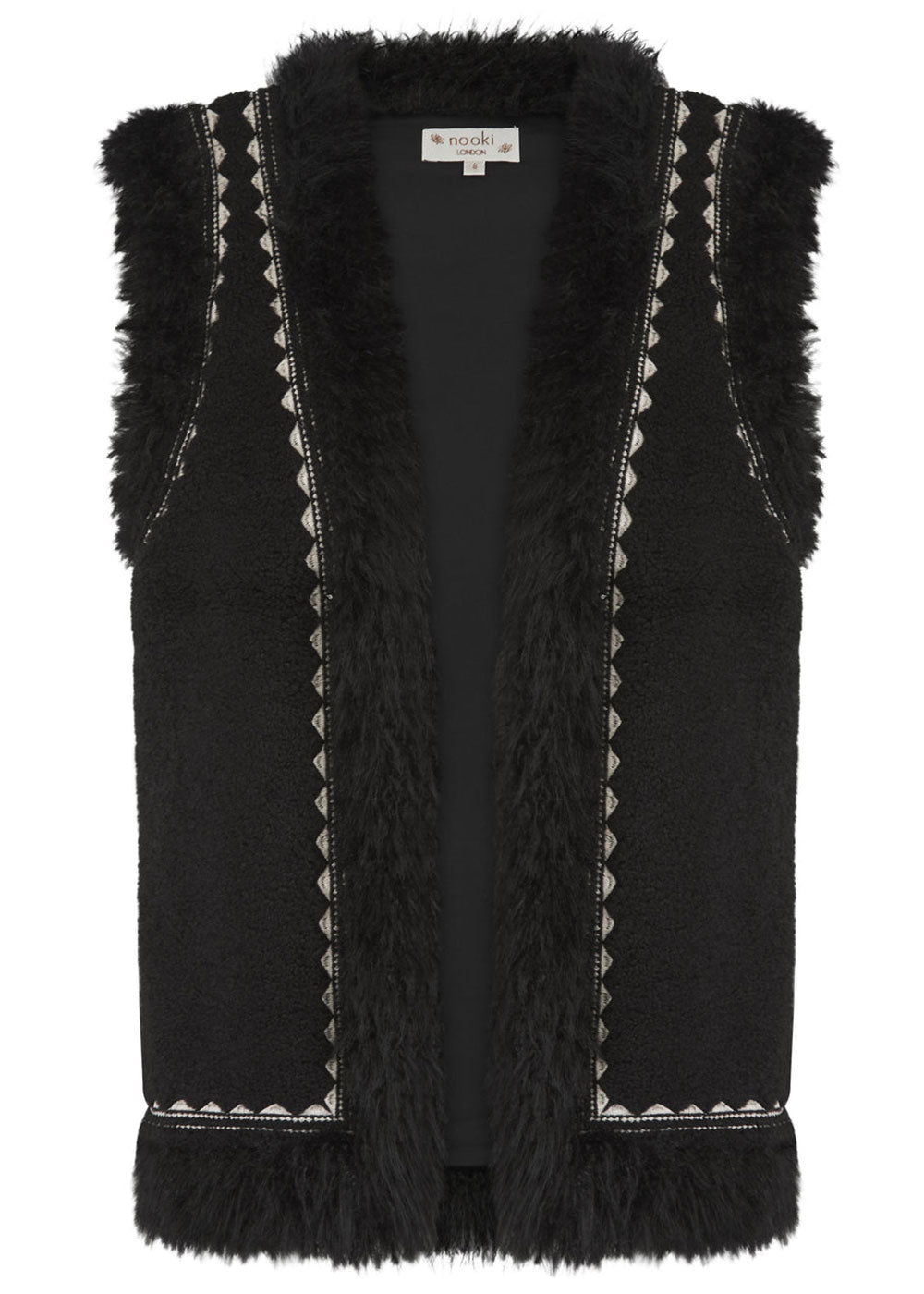 Dannika Gilet - Black - Domino Style