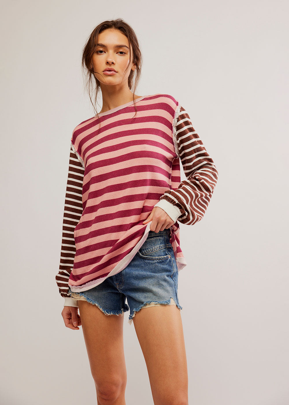 Sawyer Stripe Tee - Domino Style