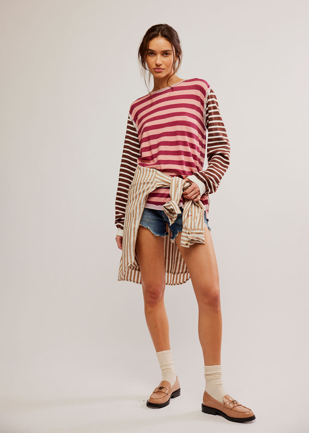 Sawyer Stripe Tee - Domino Style