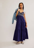 Bluebell Solid Maxi Dress - Domino Style