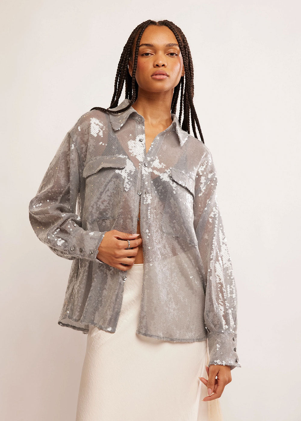 Disco Margartia Buttondown - Domino Style