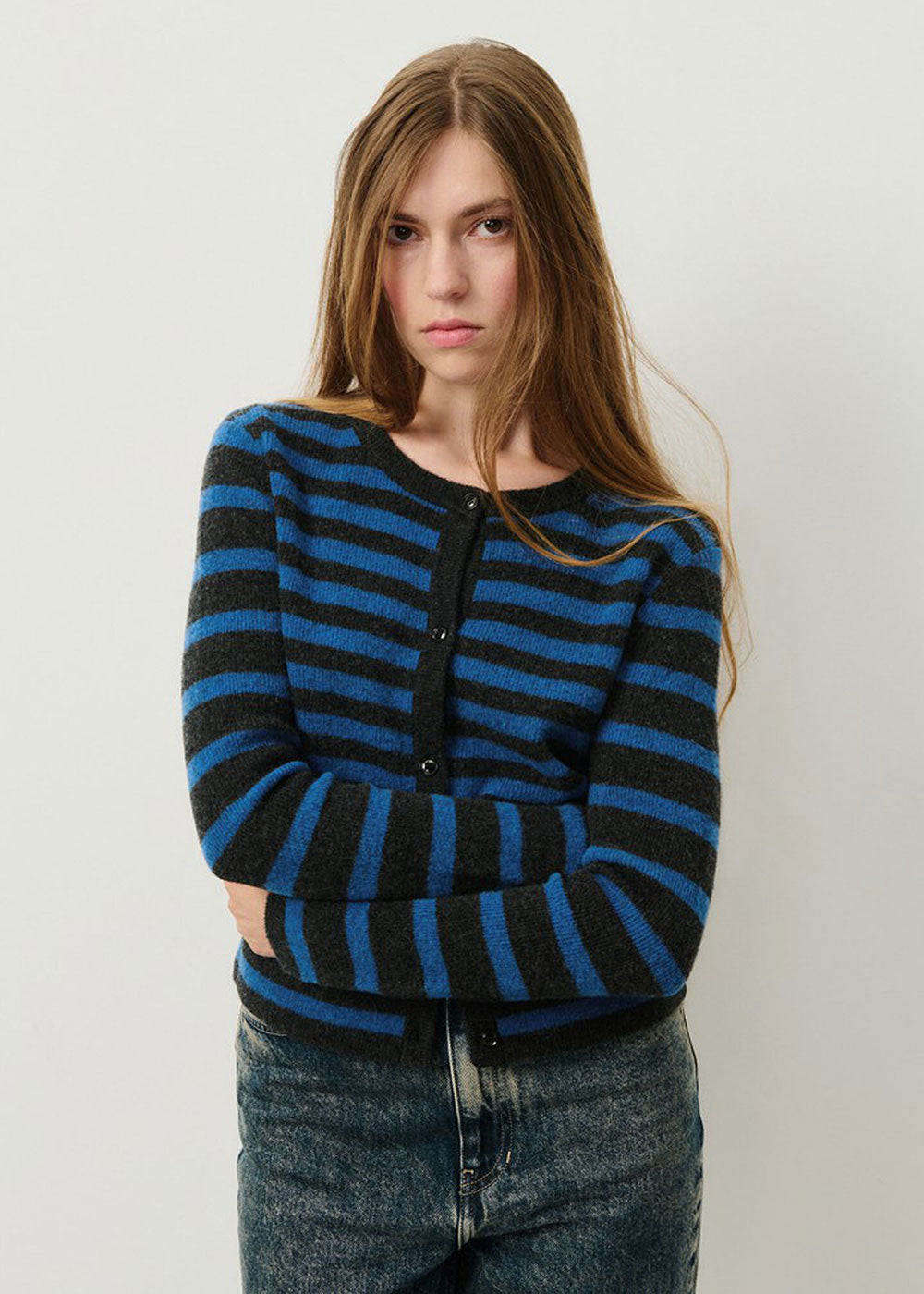 Raxow Round Neck Cardigan - Olympiad - Domino Style