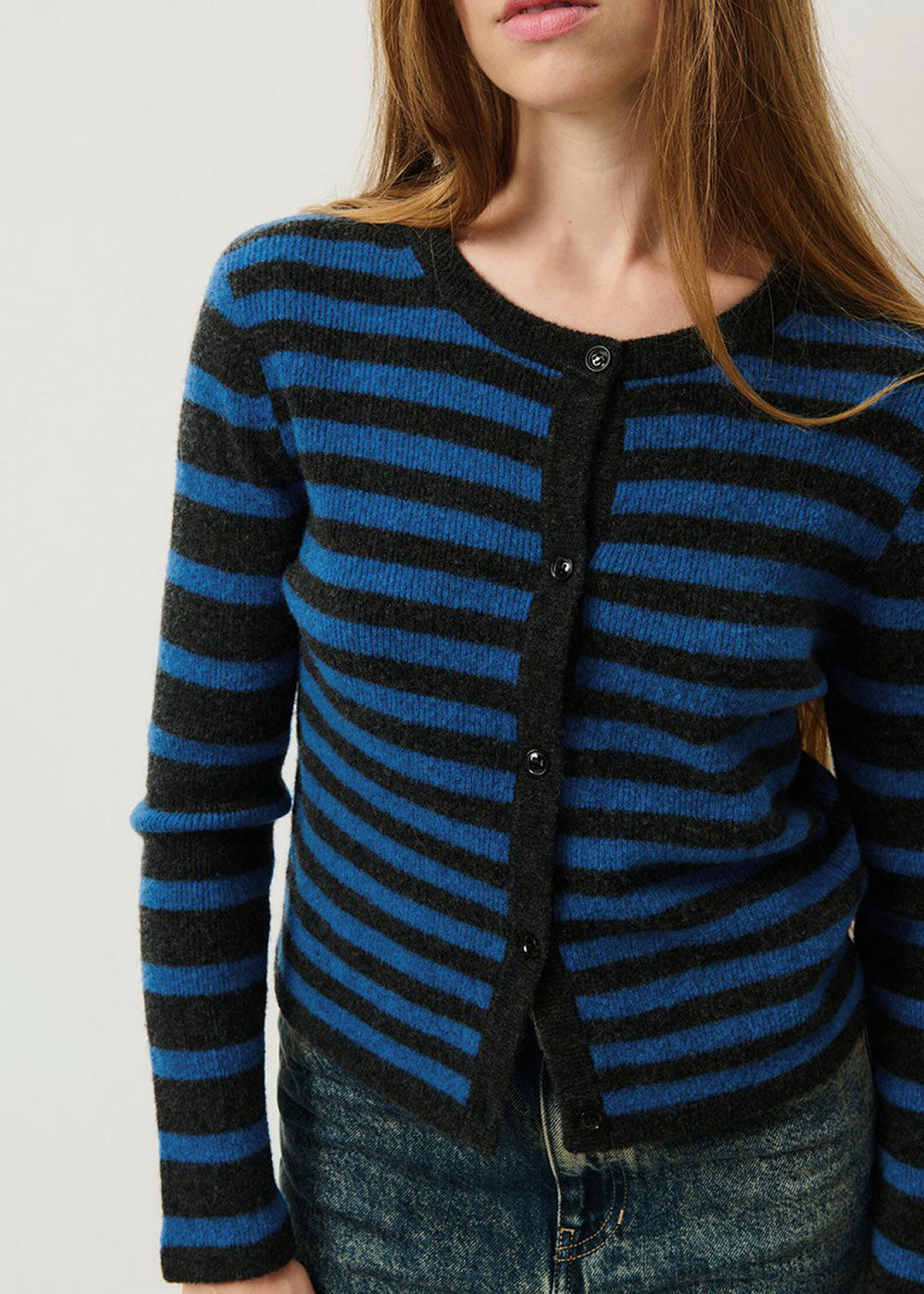 Raxow Round Neck Cardigan - Olympiad - Domino Style