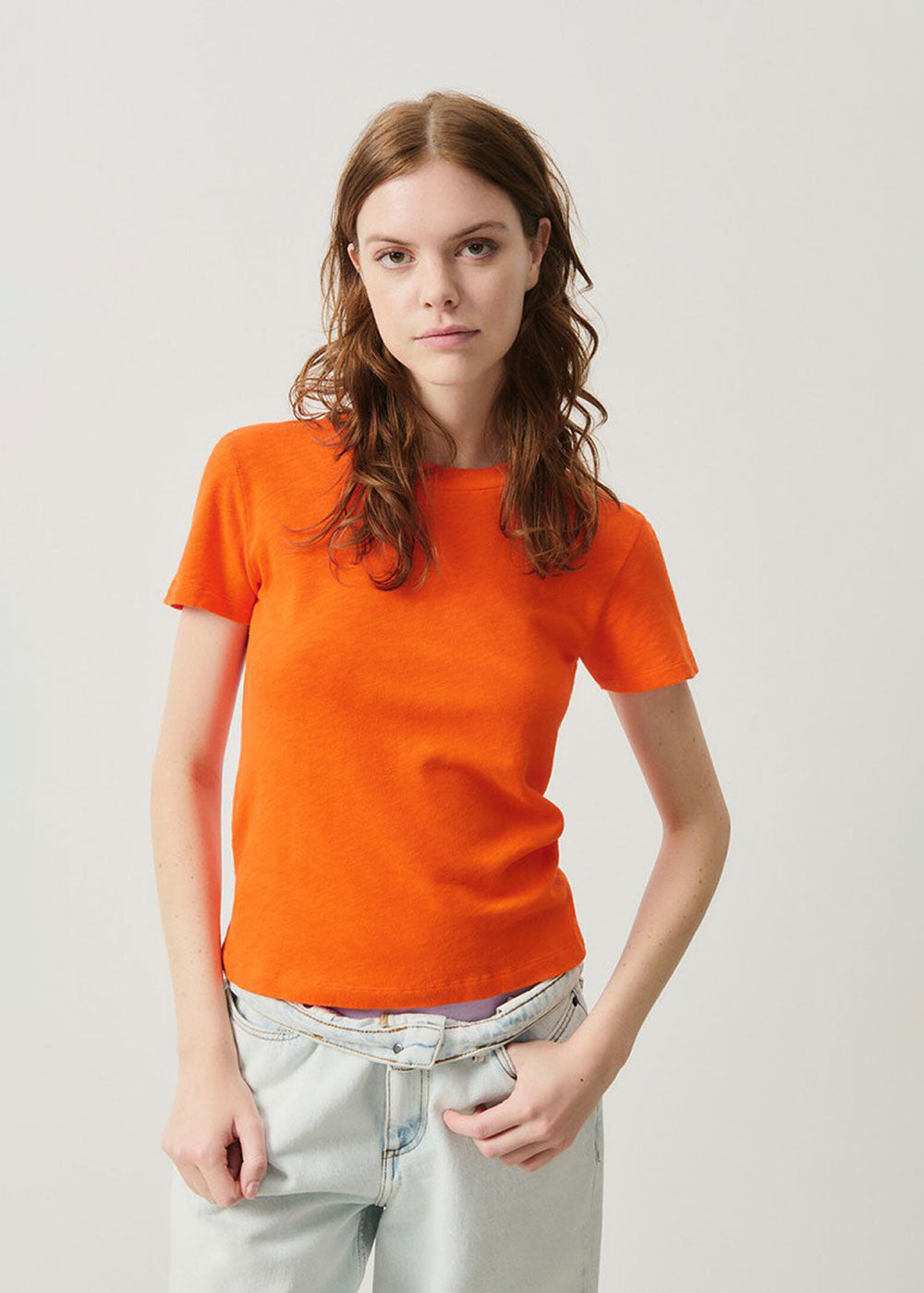 Sonoma Round Neck T-Shirt - Orange - Domino Style