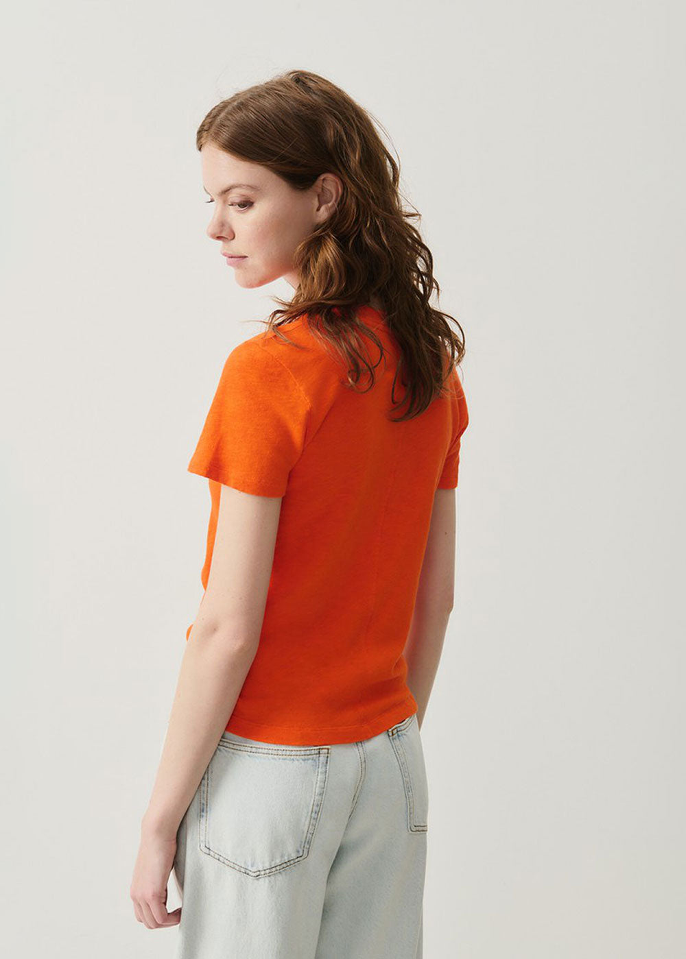 Sonoma Round Neck T-Shirt - Orange - Domino Style