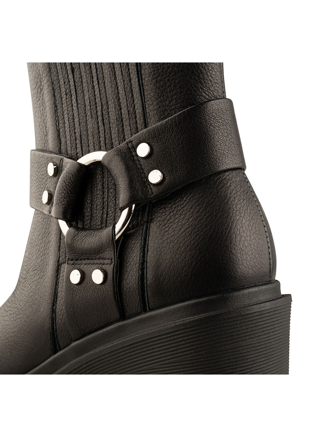 Amina Biker Boot - Domino Style