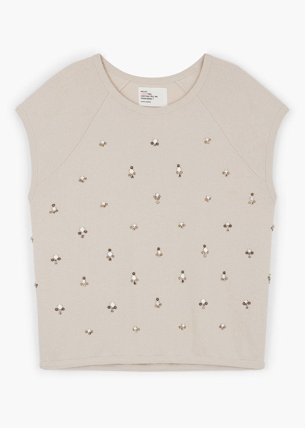 Sirop Precious Sweatshirt - Stone - Domino Style