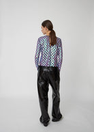 Sequins Blouse - Seductive Purple - Domino Style