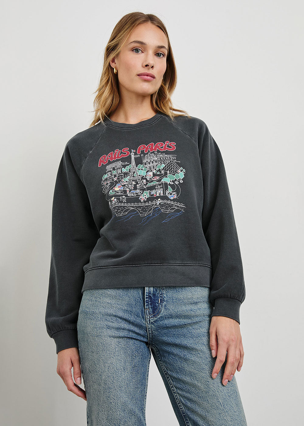 Vintage Raglan Sweatshirt - Domino Style