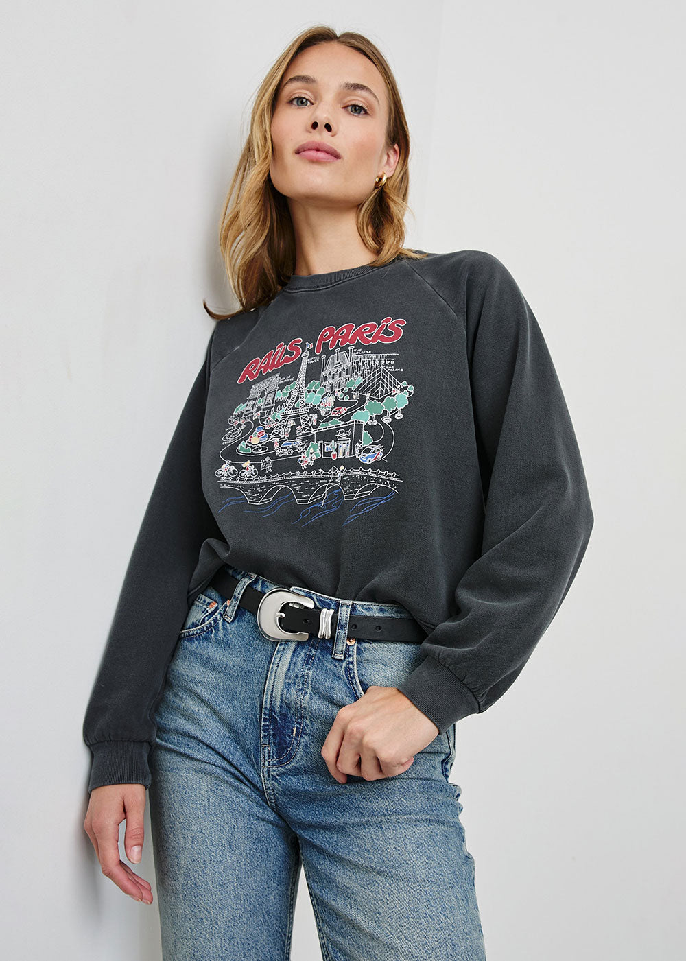 Vintage Raglan Sweatshirt - Domino Style