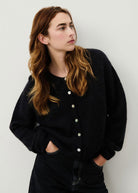 Vitow Cardigan - Black - Domino Style