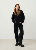 Vitow Cardigan - Black - Domino Style