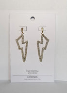 Demetra Lightening Bolt Diamante Earrings - Domino Style