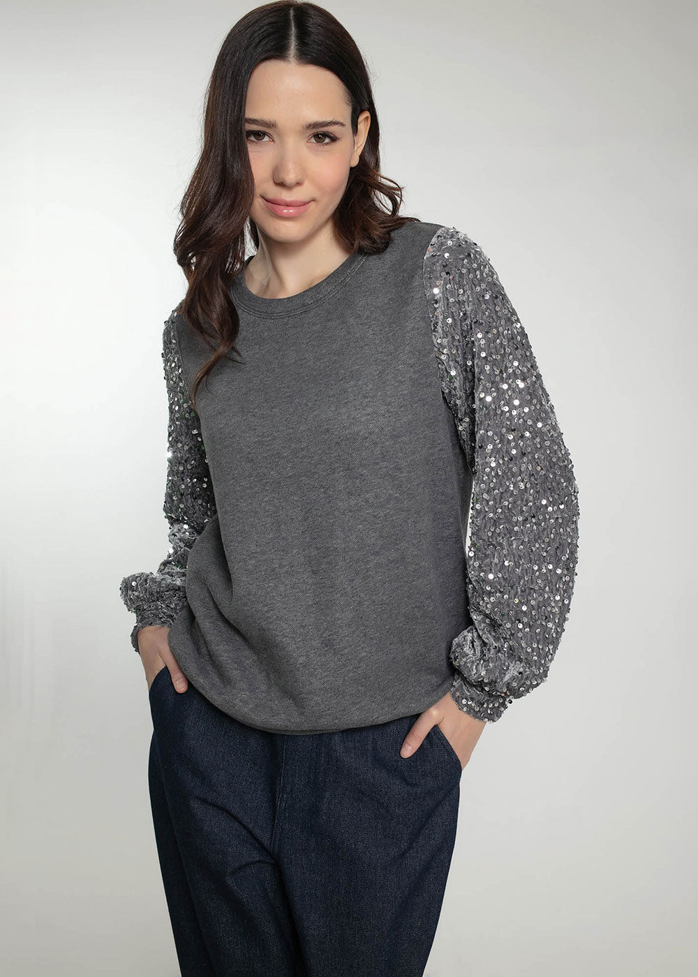 Clifton Sweater - Grey - Domino Style