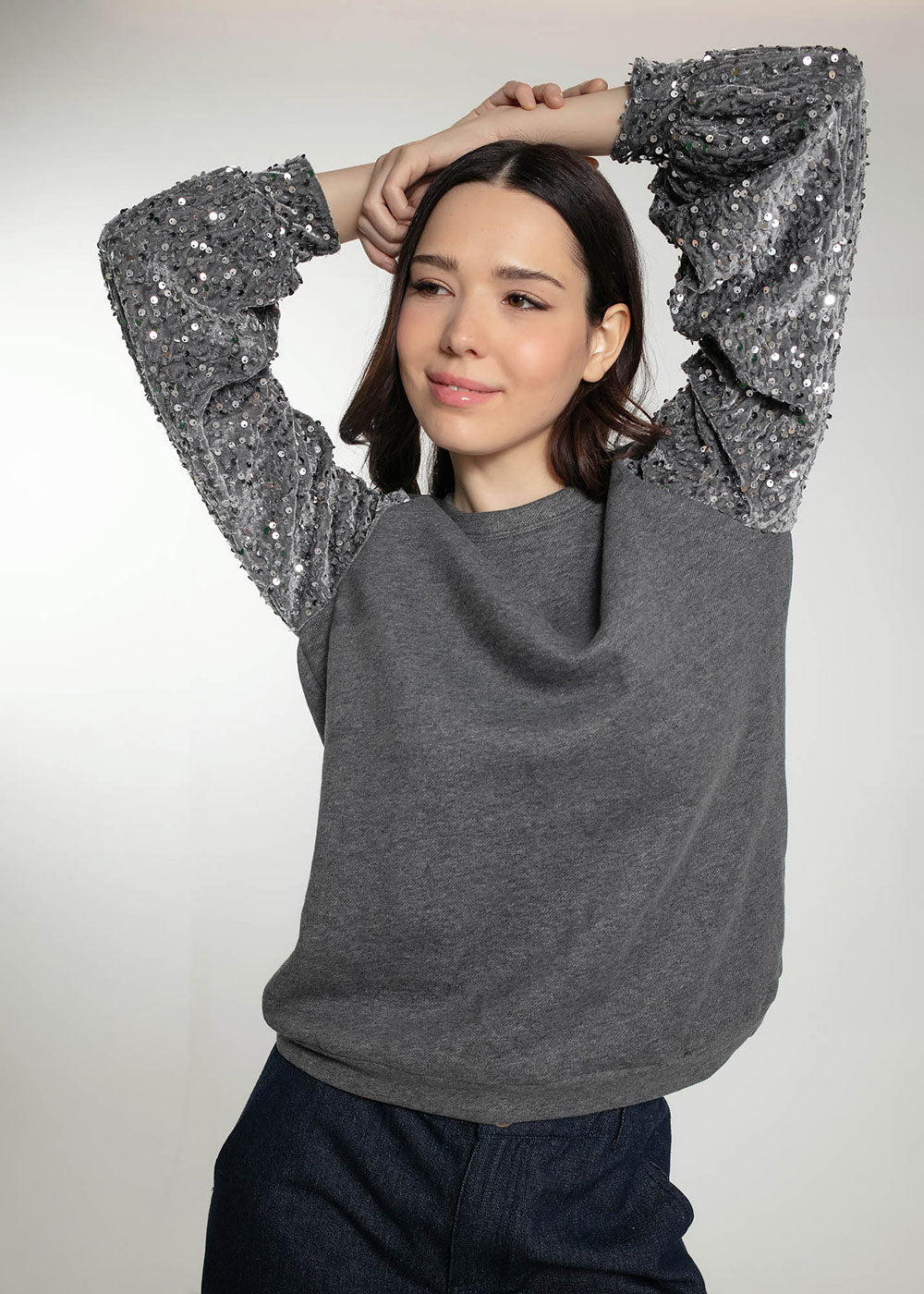 Clifton Sweater - Grey - Domino Style