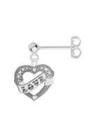 Sailor Heart Single Earring - Domino Style