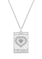 The Lovers Tarot Necklace - Medium - Domino Style