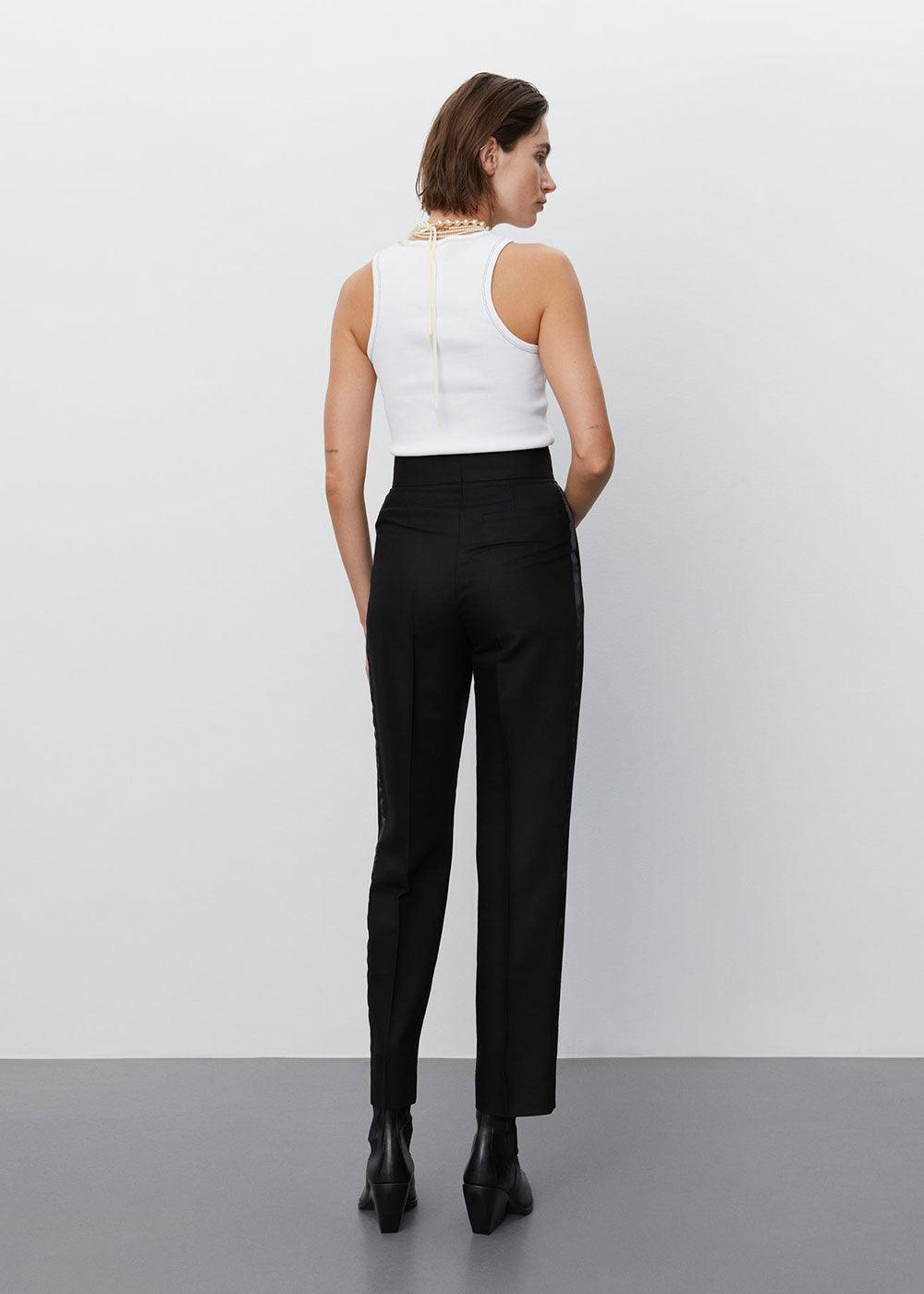 Elliot Wool Twill Trousers - Domino Style