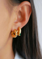 Gianna Hoops - Gold - Domino Style