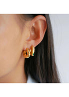 Gianna Hoops - Gold - Domino Style