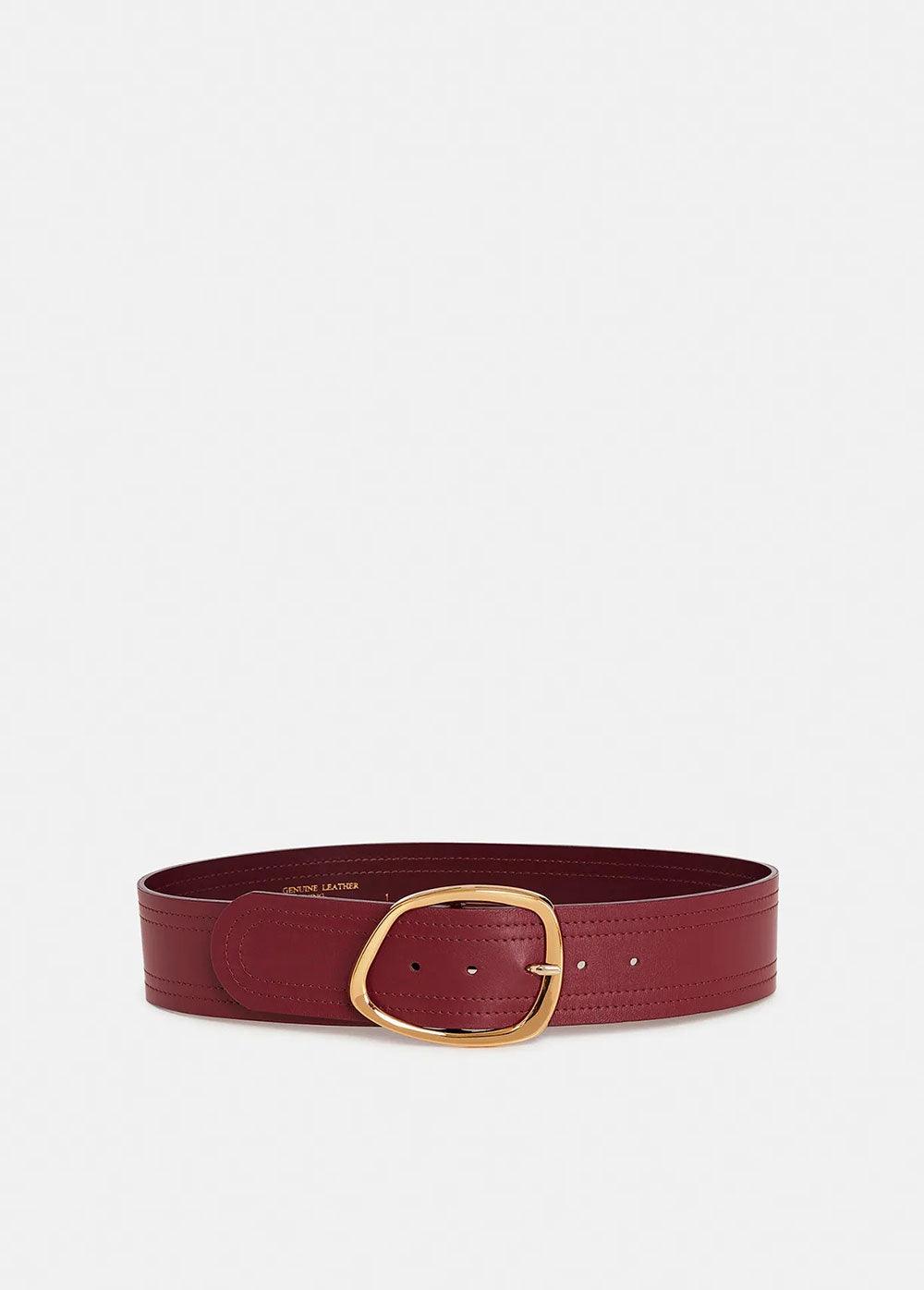 Frescal Belt - Burgundy - Domino Style