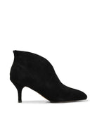 Valentine Low Cut Suede Boots - Black - Domino Style