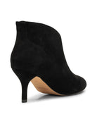 Valentine Low Cut Suede Boots - Black - Domino Style