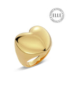 Barley Signet Ring Gold - Domino Style