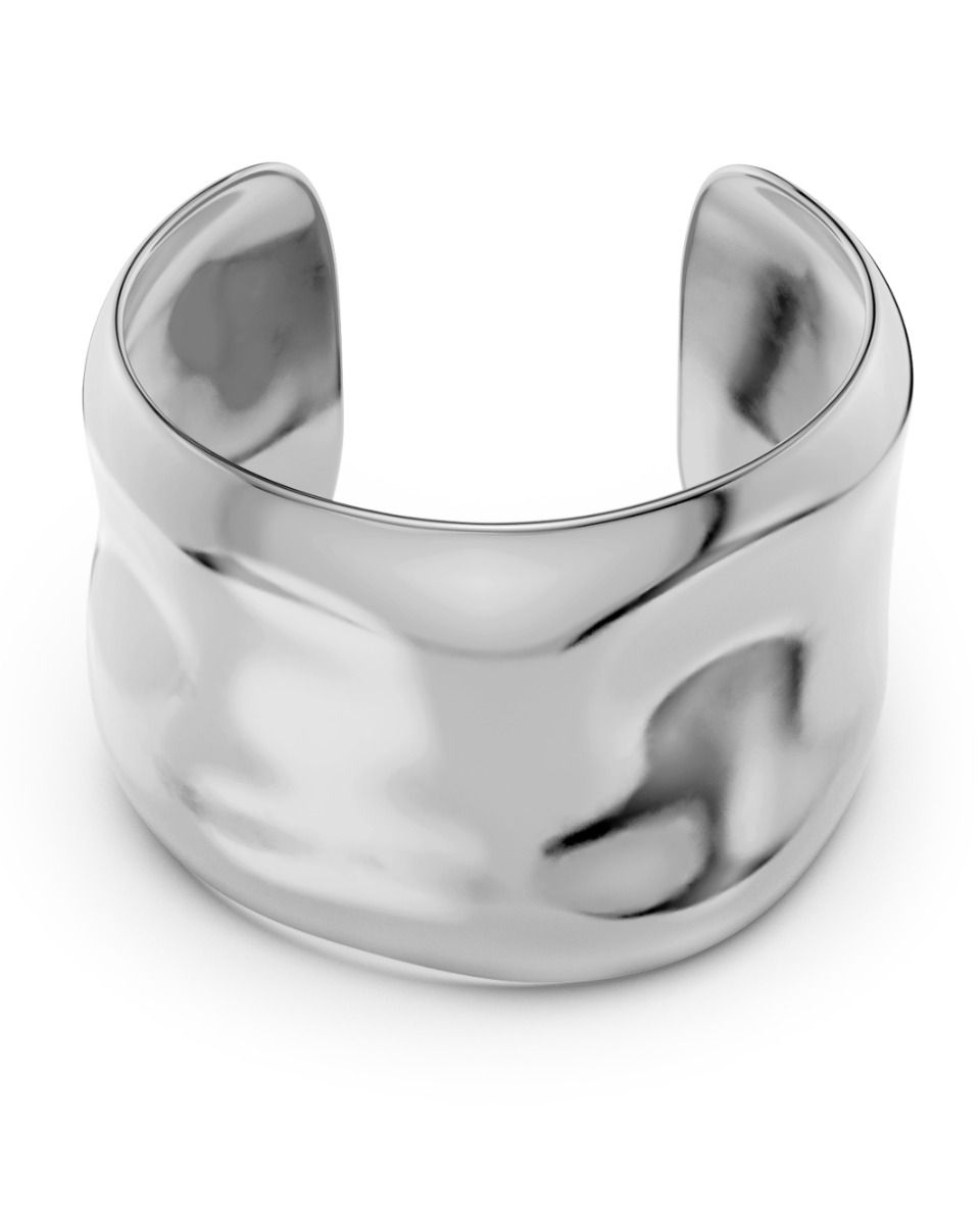 Flowy Bangle Steel - Domino Style