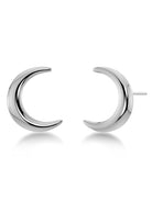 New Moon Studs L - Steel - Domino Style