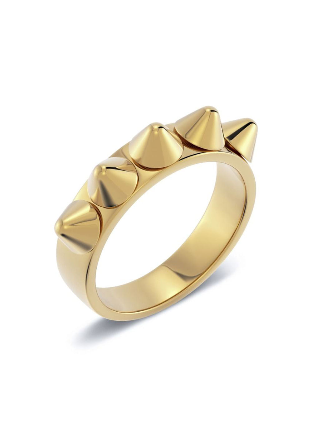 Peak Ring Single Gold - Domino Style